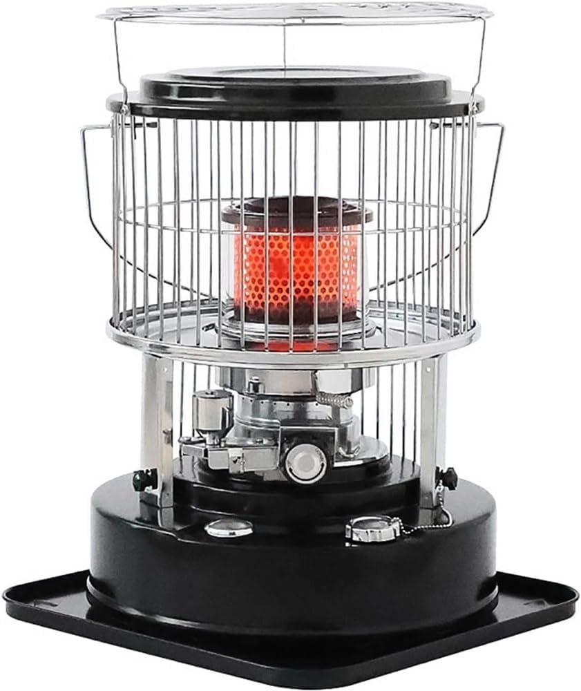 Kerosene Heater, Portable Dual-Power Heater for Camping, Ice Fishing and Patio Use, Non-Electric Operation
