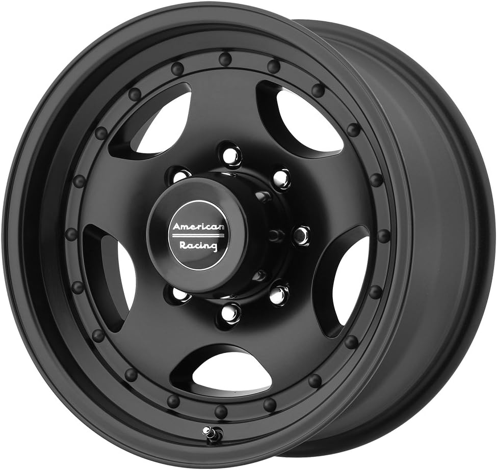 American Racing AR23 16X7 8X6.5 3.76 -6mm SATIN BLACK - AR236782B