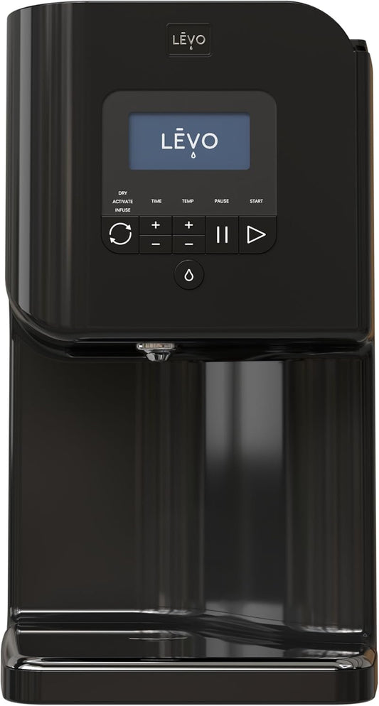 LEVO II+ (Licorice Black) - Herbal Oil Infusion Machine Plus Filter Technology - Botanical Extractor, Herb Dryer, Decarboxylator, Oil Infuser - Easy Edible Infusion Maker for Gummies, Brownies & More