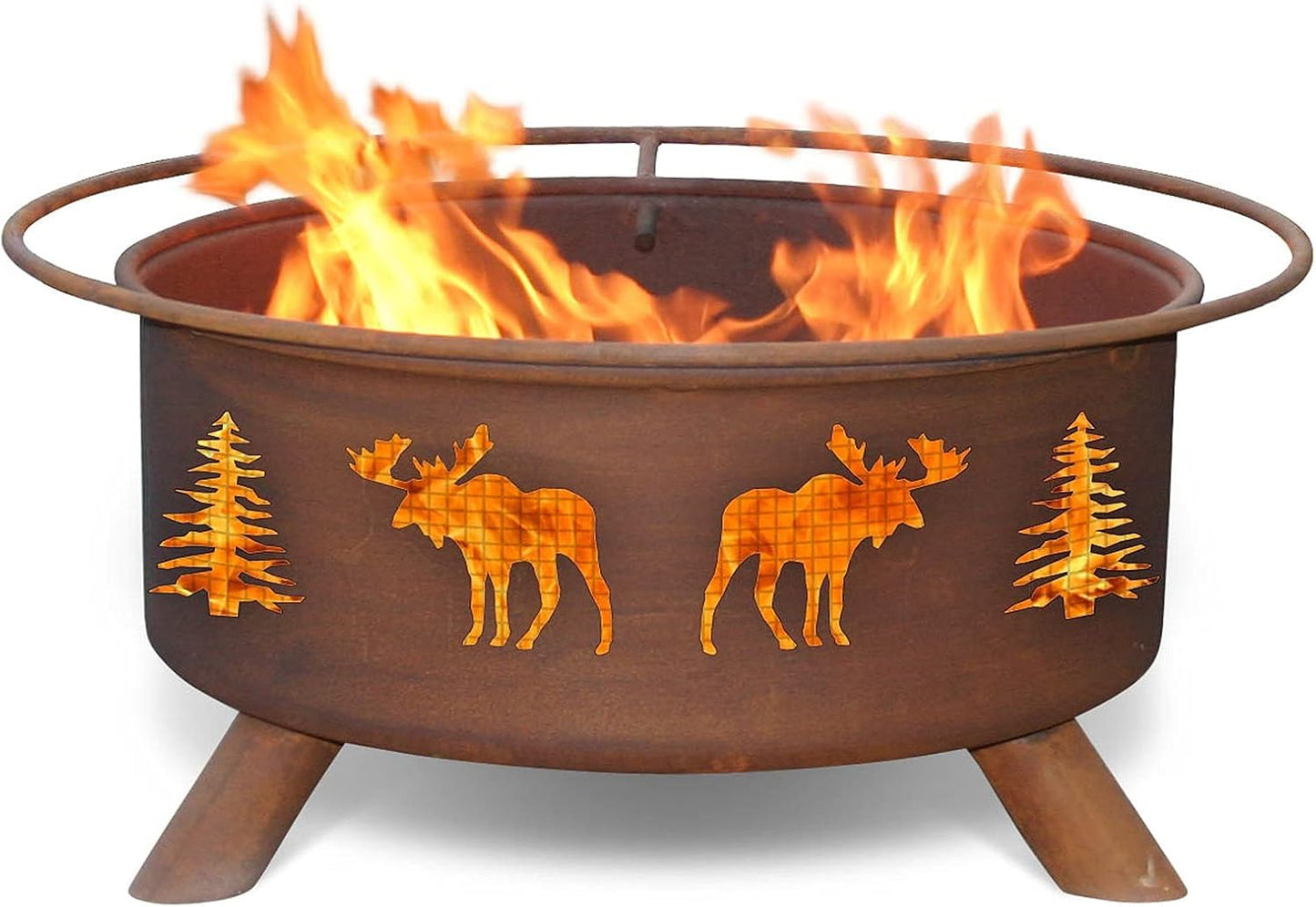 Moose and Tree Fire Pit