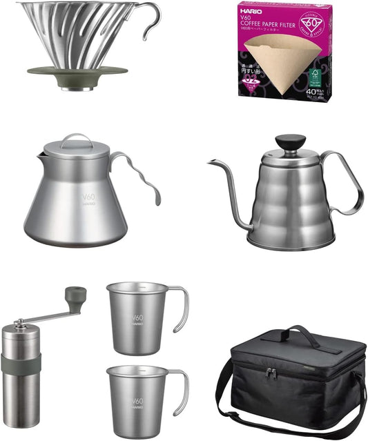 Hario Outdoor V60 Pour Over Full Set with Carry Bag