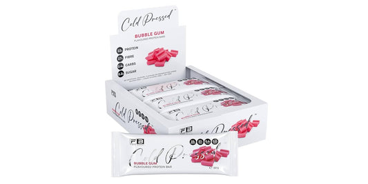 Fibre Boost Cold Pressed Bubblegum flavoured Protein Bar