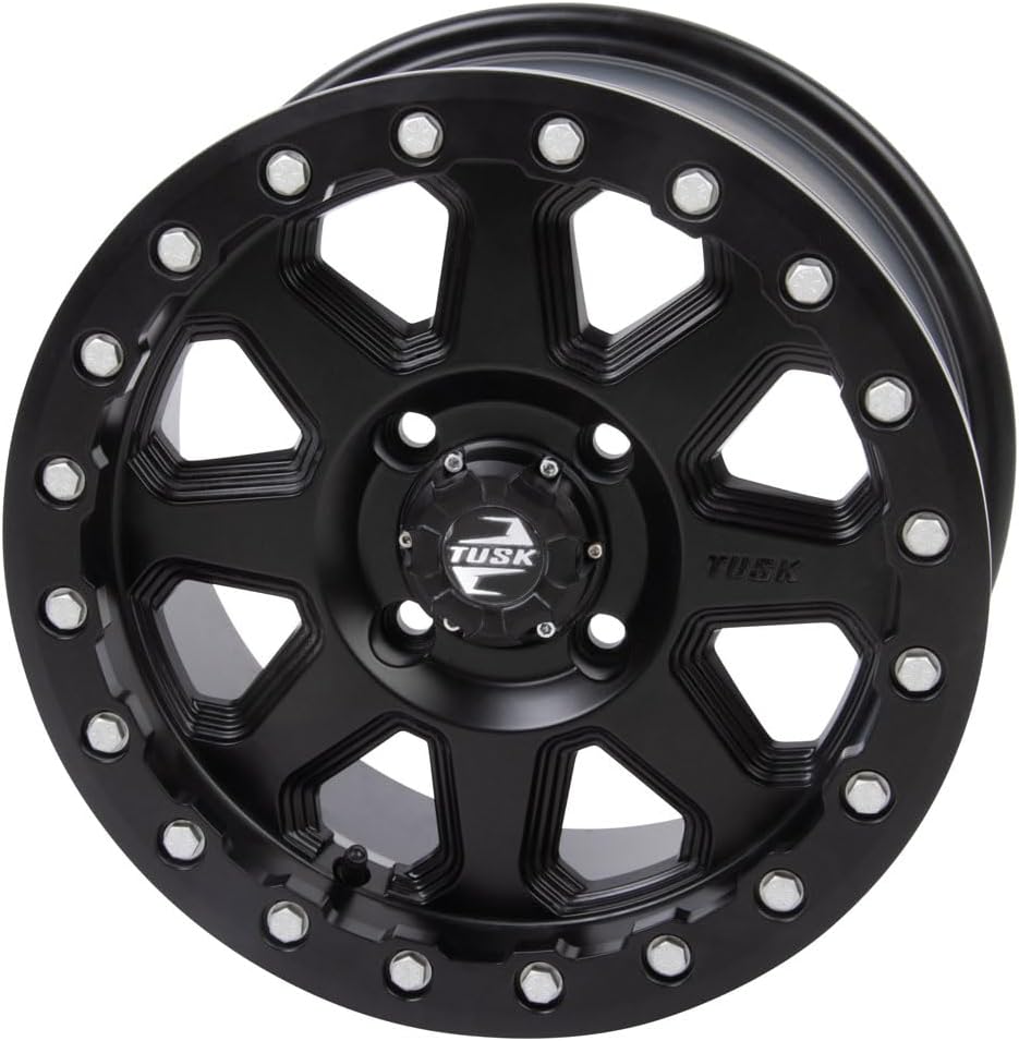 TUSK 4/156 Uinta Beadlock Wheel 15x7 6.0 + 1.0 Matte Black Compatible with Polaris RZR XP Turbo EPS 2016-2021
