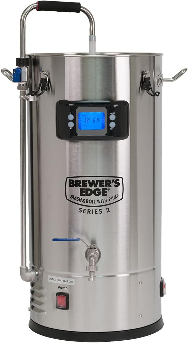 Brewer's Edge SERIES 2 MASH AND BOIL With Pump V2 Programmable Electric All-In-One Brewing Kettle 110V