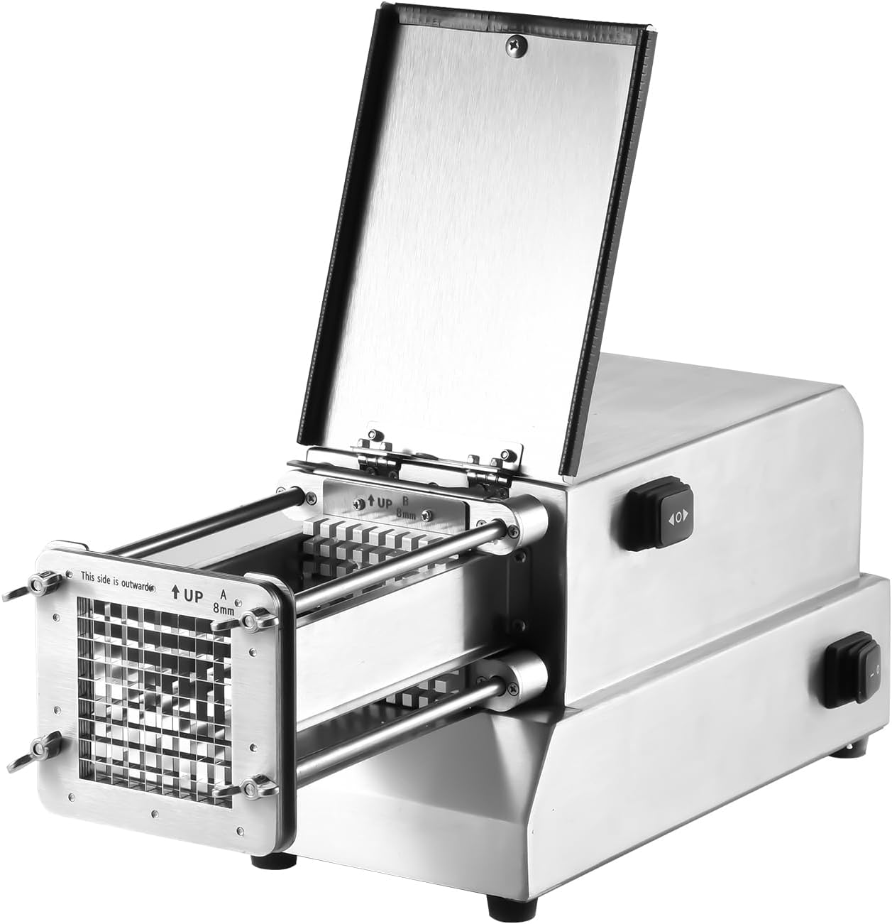 Electric French Fry Cutter,Electric Stainless Steel French Fry Cutter - French Fry Chopper, Multifunctional Potato Cutting Supplies for Sweet Potato