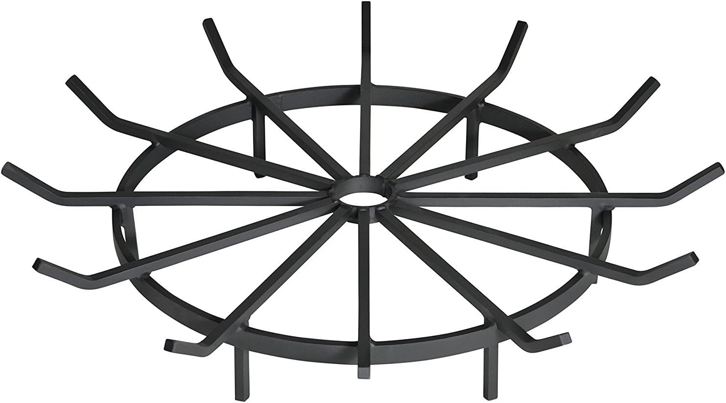 SteelFreak Wagon Wheel Firewood Grate for Fire Pit - Made in The USA (28 Inch)