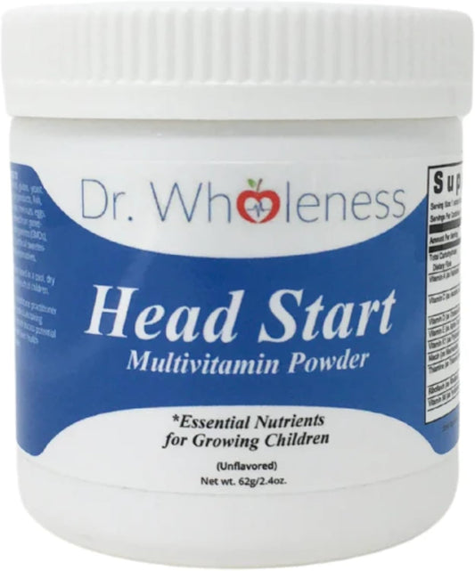 Head Start Multivitamin Powder | Essential Nutrients for Growing Children, Methylated B-Vitamins, Easy to Mix, No Flavors, Sweeteners, or Preservatives | 60 Servings - 2.4 oz
