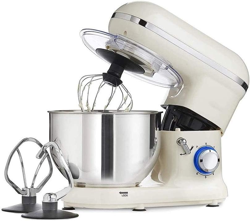 VSULZVNU Cake Mixer Stand Mixers Stand Mixer, 800W High Power Food Mixer, Tilt-Head Electic Mixer With Large Capacity Of 5.5 L Stainless Steel Bowl, Dough Hook, Beater, Whisk