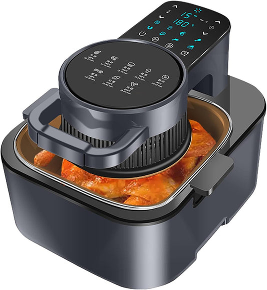 9L Multifunctional Air Fryer & Smart Baking Oven, Oil-Free Electric Cooking Pot with LED Touch Panel and Temperature Control, for Home Use and for Frying, Baking, Fondue