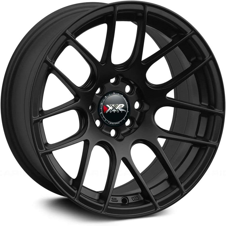 XXR 530 Flat Black Wheel with Aluminum (17 x 8.25 inches /4 x 100 mm, 25 mm Offset)