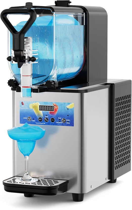 Mojgar 3L Slushie Machine,230W Slushy Machine for Home & Commercial,Margarita Machine with LED Light,with Self-cleaning Mode,For Alcohol Beverage Cocktail Juice