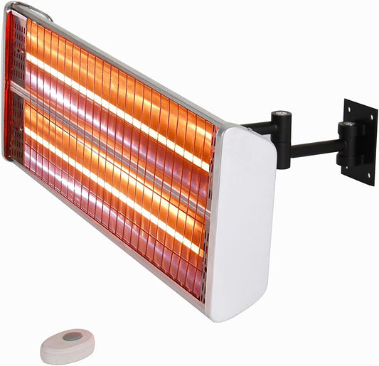 EnerG+ Infrared Electric Outdoor Heater - Wall Mounted, Stainless Steel (HEA-21531)