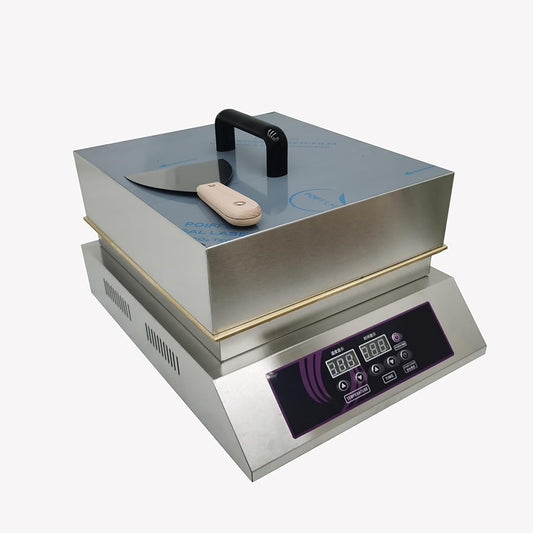 Electric Souffle Making Machine Commercial Souffle Pancake Maker Electric Countertop Dorayaki Baker 140-464℉ Temperature Control 110V