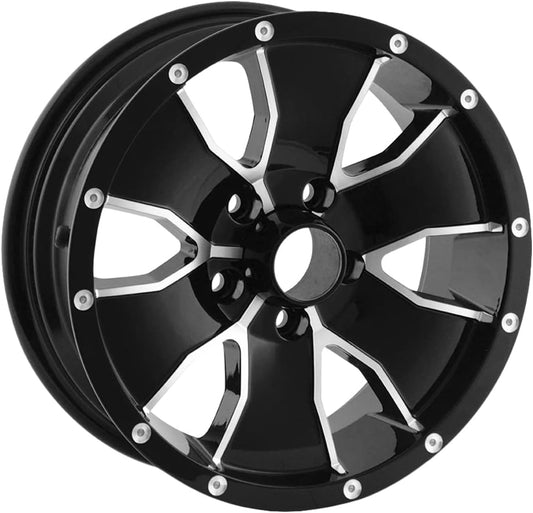 14 Black/Machined Face Wheel (15 x 6. inches /5 x 83 mm, 0 mm Offset)