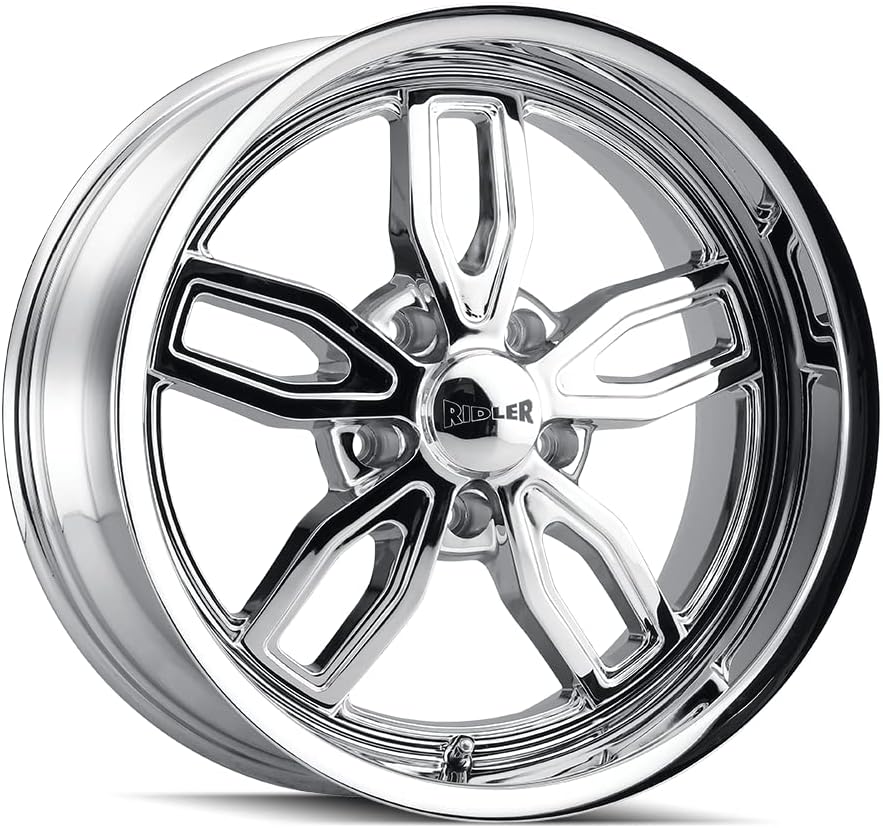 Ridler 608 18x8 5x4.5" +0mm Chrome Wheel Rim 18" Inch
