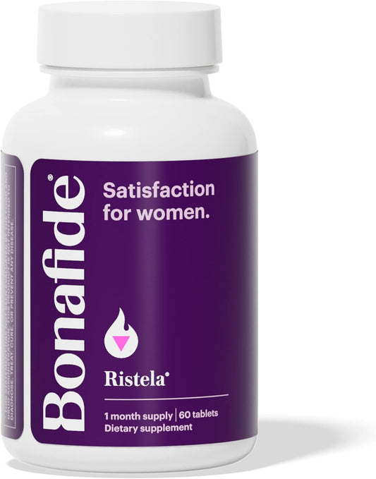 Bonafide Ristela \u2013 Hormone-Free, Drug-Free Support for Women\u2019s Sexual Satisfaction \u2013 1 Month Supply (60 Tablets)