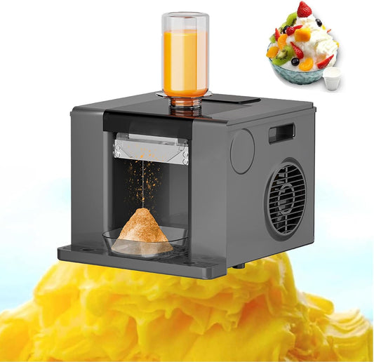Commercial Shaved Ice Machine, Home\/Stall\/Milk Tea\/Cold Drink Shop Snow Melting Machine, Shaved Ice Making Machine,Black