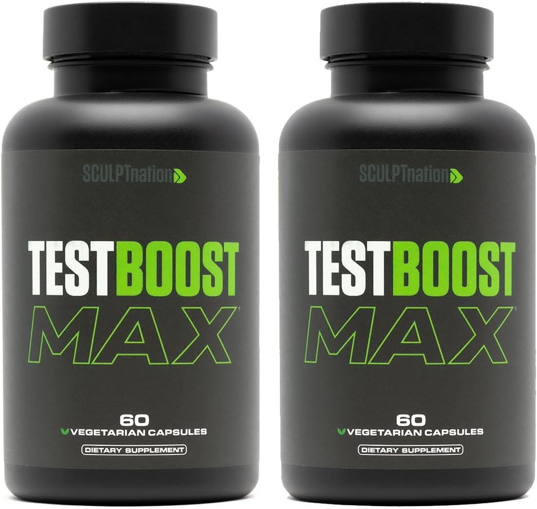 Sculpt Nation - Tribulus Terrestris Supplement with Ashwagandha, Tribulus Extract and American Ginseng Root - 60 Gluten Free Capsules - 2 Pack