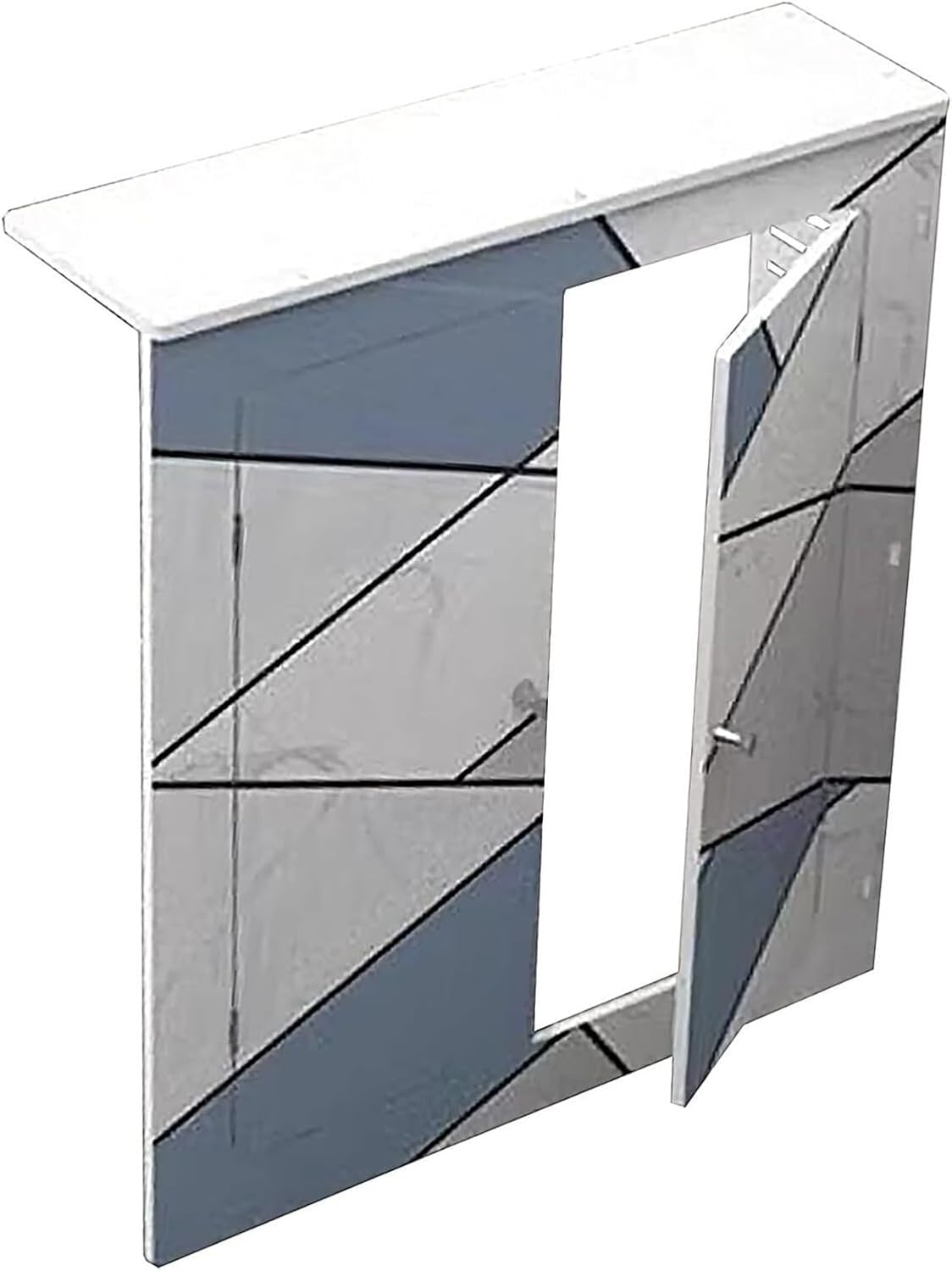 Radiator cover with ventilation slats， Radiator Cover Table Shelf Old Heater Sheltering Cabinet Kitchen Bathroom Laundry Water Valve Trim(80x60x20cm(31.5x23.6x7.9in))