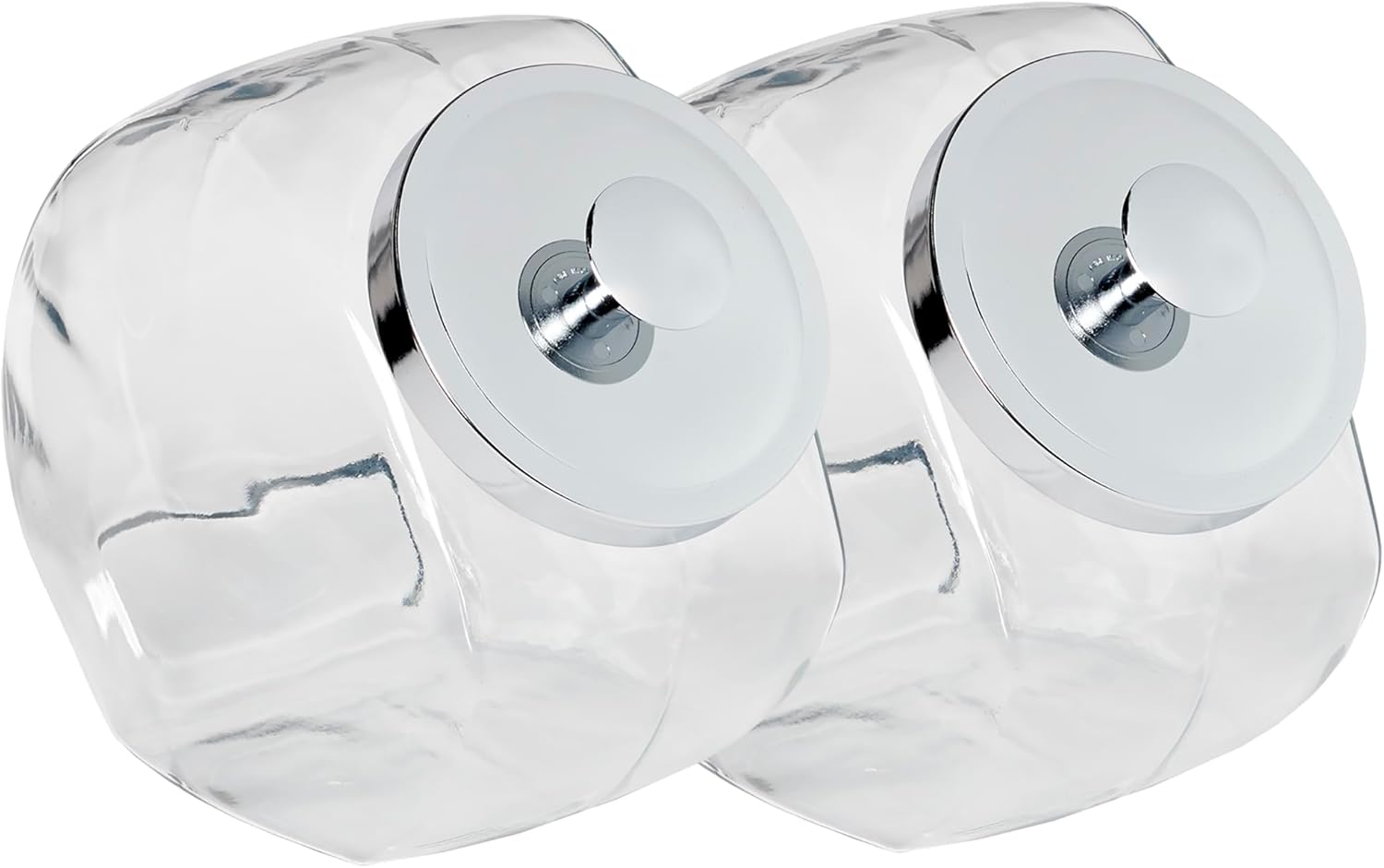 Anchor Hocking Penny Candy Jar 1 Gallon Glass Jar with Lid, Set of 2 Jars