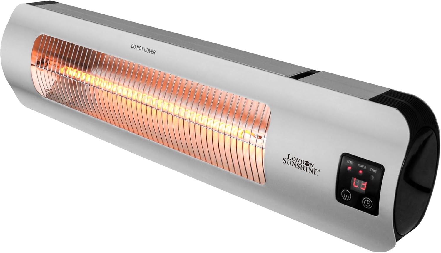 Wall-Mounted Electric Infrared Heater 1500W, Waterproof Indoor Outdoor Patio Heater for Garage, Backyard, Wall – Energy Efficient