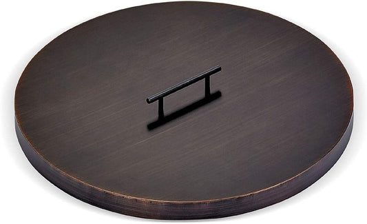 22" Linear Oil Rubbed Bronze Drop-in Fire Pit Pan Cover
