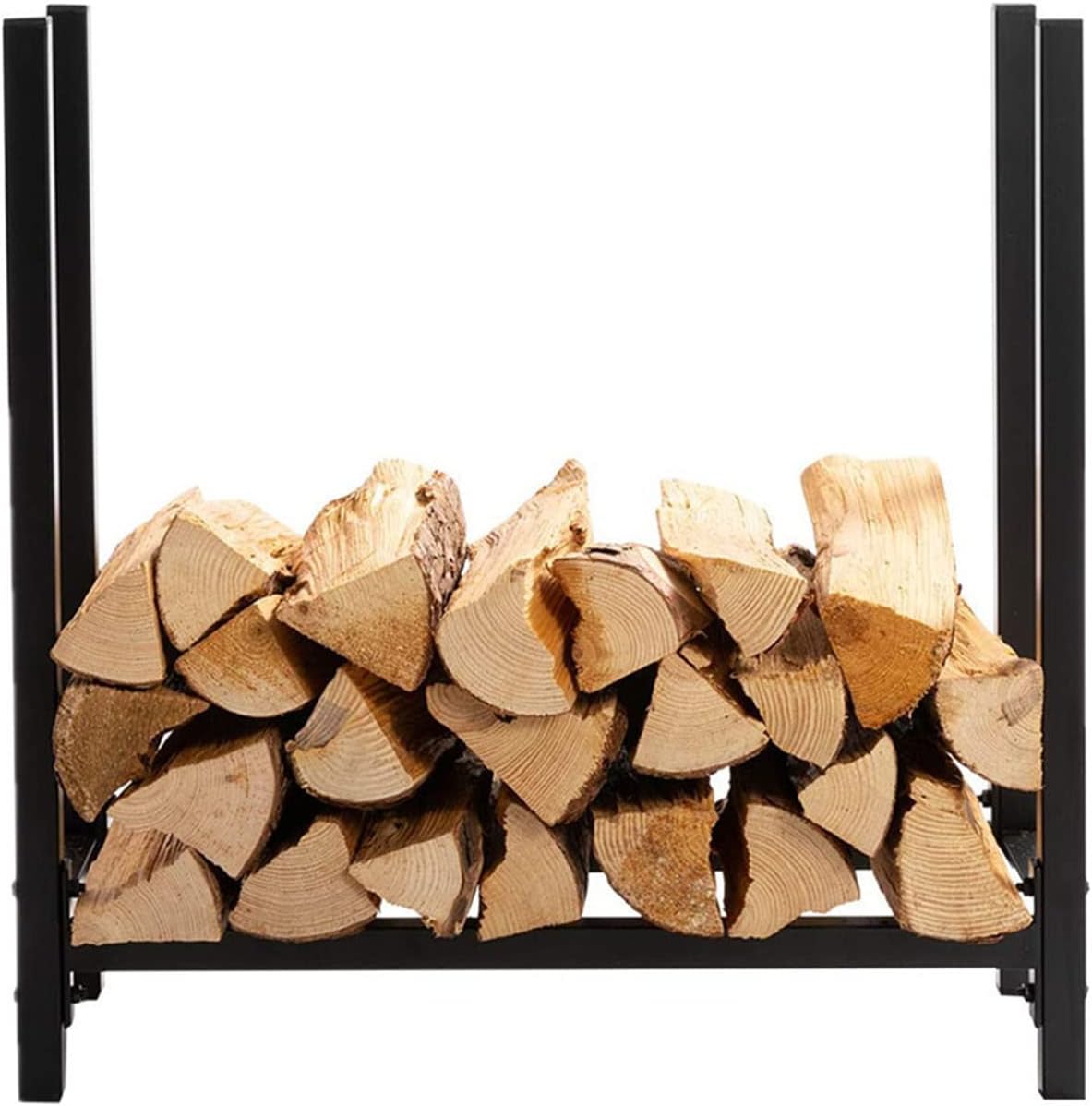 Outdoor Fireplace Firewood Rack Firewood Holder Heavy Duty Metal Retro Wood Rack Indoor Outdoor Firewood Holder Wood Log Store Firewood Fireplace Rack