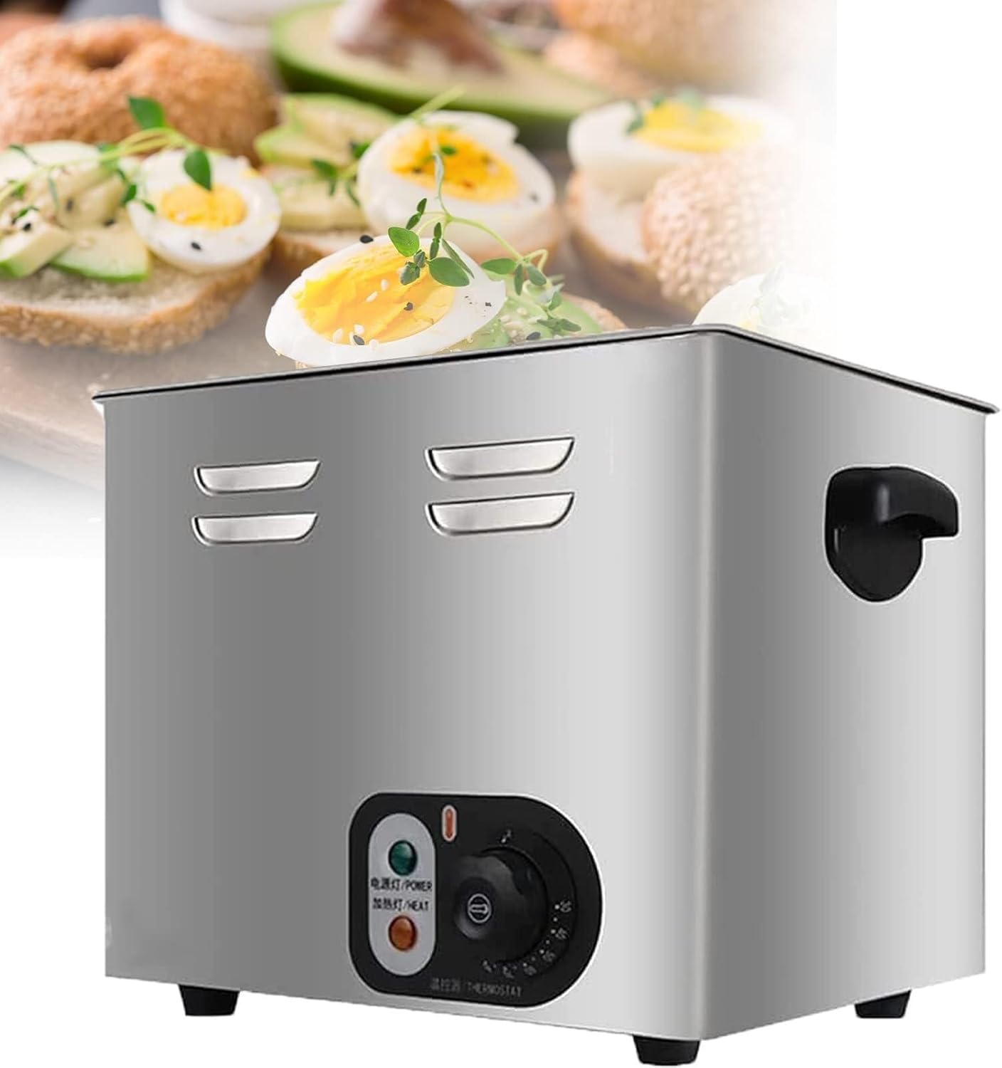 60pcs Egg Boiler Cooker,Hot Spring Egg Cookercommercial,Intelligent Automatic Half-Boiled Egg Soft-Boiled Egg Machine,Electric Egg Cooker,Temperature Control Range 30~110°C (Size : 220v)