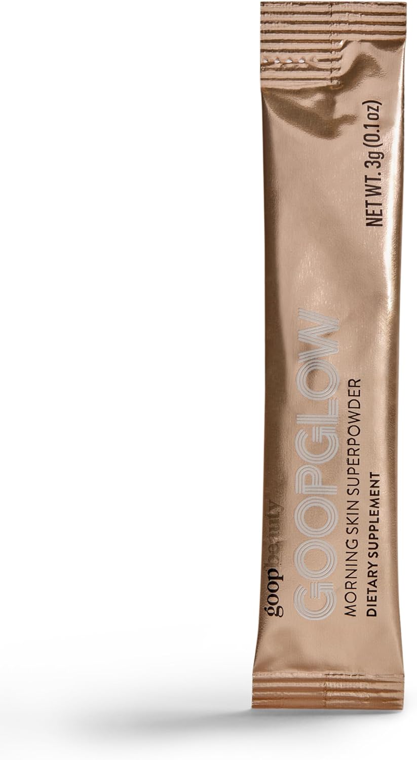 goop Beauty Morning Skin Drink Mix | Beverage Powder to Protect Against Signs of Aging | Vitamin C & E | Lemon Verbena & Orange Flavor | Non-GMO, Gluten-Free, & Vegan | 30 Pack