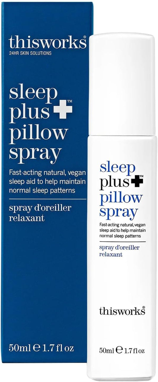This Works Sleep Plus Pillow Spray, 50 ml - Motion-Activated Sleep Spray Infused with Lavender, Camomile and Vetivert - Science-Backed Pillow Spray Designed to Aid Restless Sleepers
