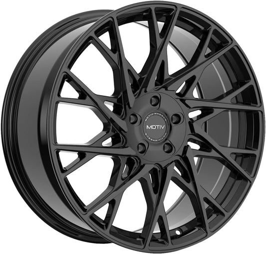 Motiv 430B Gloss Black Wheel (20 x 8.5 inches /5 x 114 mm, 40 mm Offset)