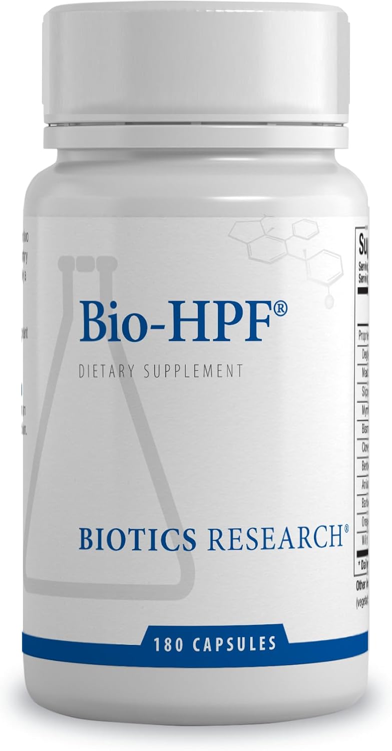 Biotics Research Bio-HPF– Gastric Support. DGL, Licorice, Slippery Elm, Berberine, Gut Health, Healthy Digestion, Fosters Microbial Balance, Soothing, Supports Gastric Mucosa 180 Capsules