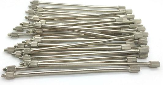 20 Pack Flexible Nozzle Extensions, Brass Mist Rod for Outdoor Misting System, Misting Extended Pole 10\/24 UNC for Garden, Humidification, Outdoor Cooling, Dust Control(Size:20 Inch)