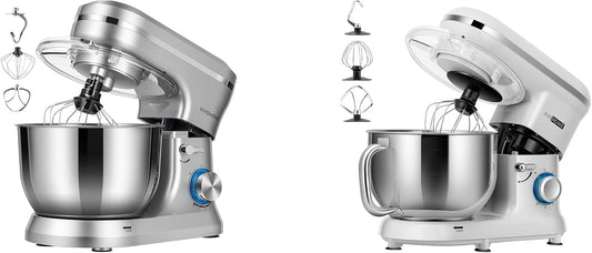 VIVOHOME 4.75 Quart Stand Mixer, 8 Speed Kitchen Electric Food Mixer with VIVOHOME Stand Mixer, 660W 10 Speed 6 Quart Tilt-Head Kitchen Electric Food Mixer