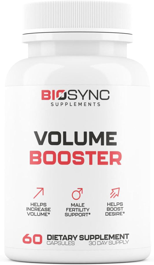 Semen Volume Booster for Men - Pills for Men Fast Acting Blood Flow for Male Size Enlargement + Load Size - 9 Ingredients for Girth, Size, Volume | 9 Research Backed Ingredients - 60 Capsules