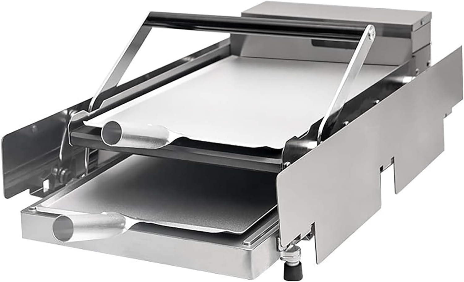 Hamburger Toaster Double Layer Hamburger Bun Fully Automatic Heating Machine 750\/2000W Hamburger Making Machine 6\/12 Hamburgers Per Time 50-300℃ Ideal For Bread Heating (A Small)