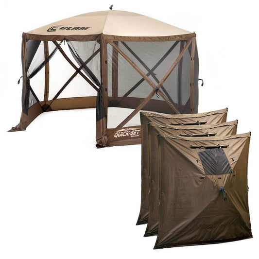 Quick-Set 11.5-ft x 11.5-ft Square Brown - (11.5ft x 11.5ft) Pop-up canopy
