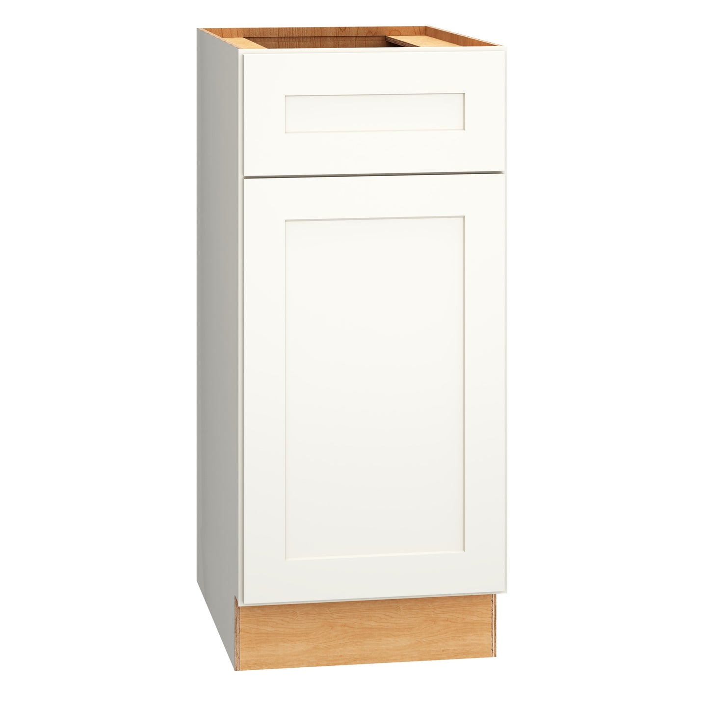 Diamond Express Jamestown 15-in White Bathroom Vanity Base Cabinet without Top