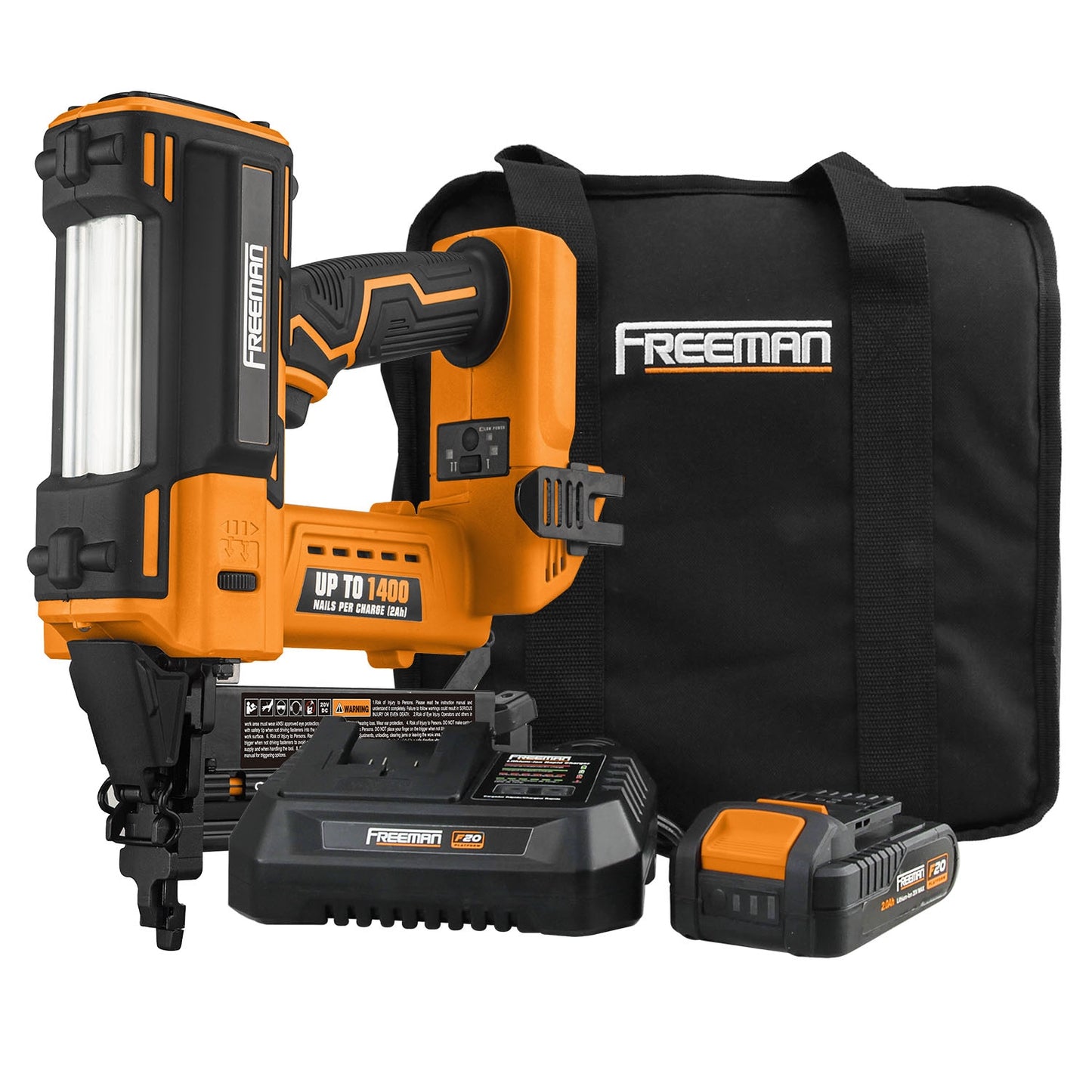 FREEMAN 18-Gauge 1/4-in Narrow Crown Finish Pneumatic Stapler PE20V9040