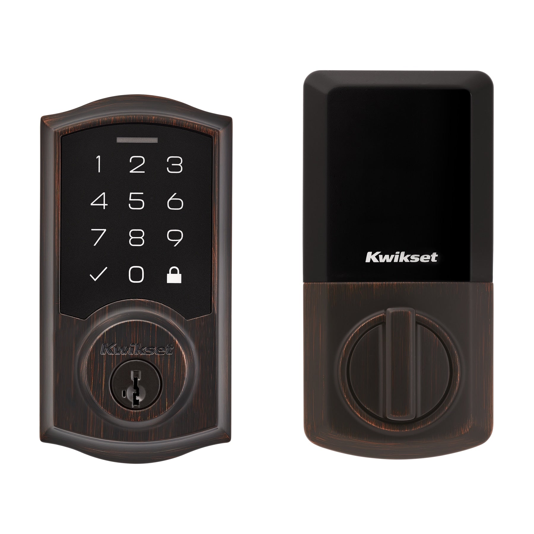 Kwikset Touchpad 270 SmartCode Venetian Bronze Electronic Deadbolt Smartkey with Keypad 992700-003