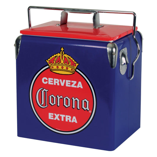 Corona Portable Blue, Red, Silver 14-Quart Insulated Chest Cooler CORVIC-13