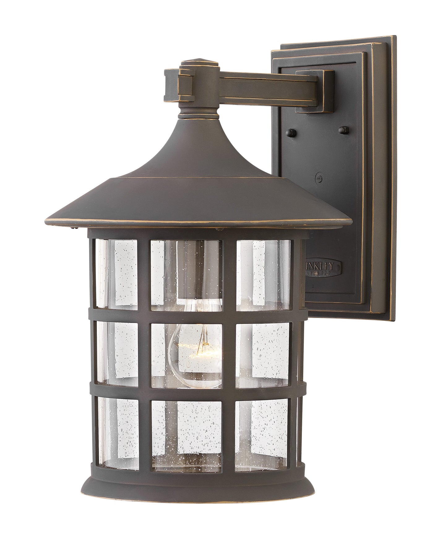 Hinkley Freeport 1 -Light 15.25-in H Oil-rubbed Bronze Hardwired Integrated LED Outdoor Wall Light 5366289