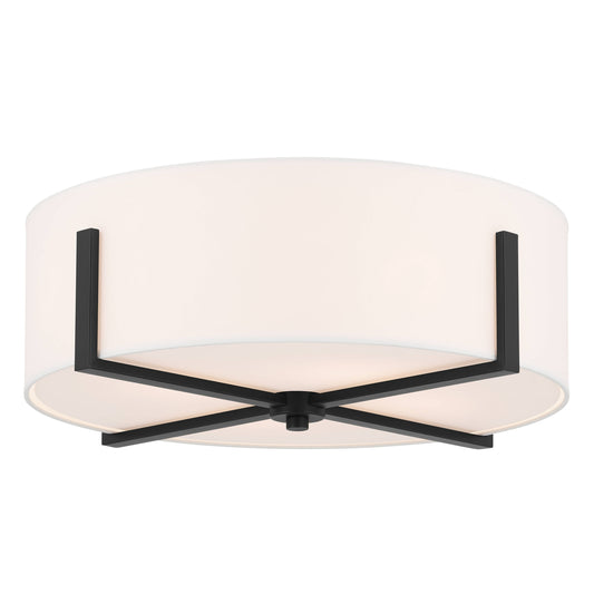 Kichler Malen 4 -Light 20-in Black Flush Mount Light