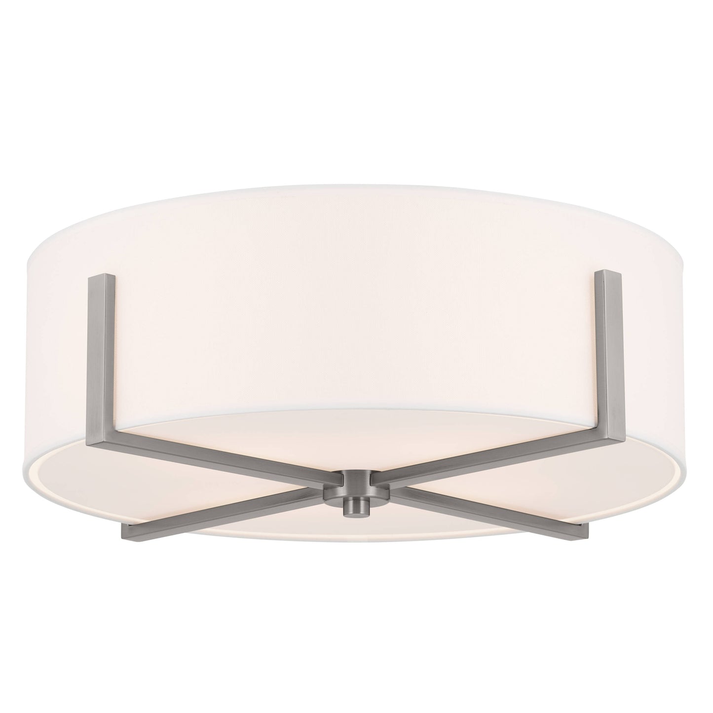 Kichler Malen 4 -Light 20-in Pewter Flush Mount Light 5384855