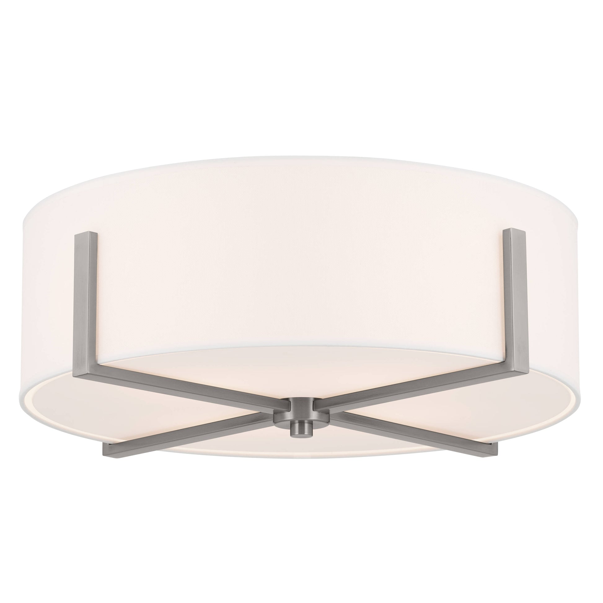 Kichler Malen 4 -Light 20-in Pewter Flush Mount Light 5384855