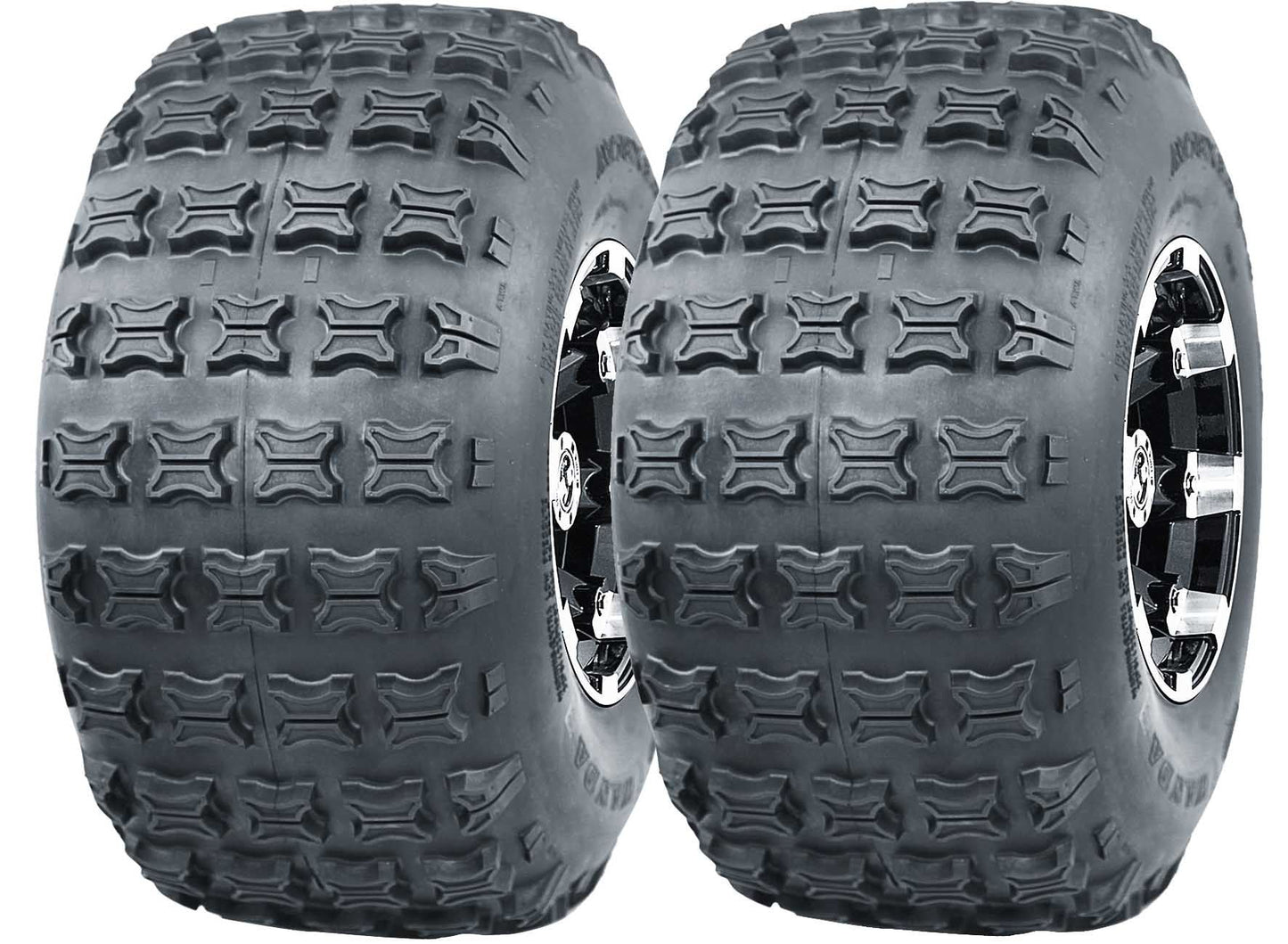 Set 2 WANDA ATV Tires 18X9.5-8 18X9.5X8 4PR 10008