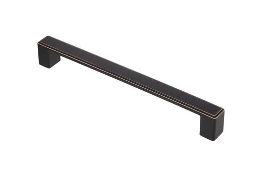 Kingsman Hardware Nepoli series 7-1/2-in (192Mm) Center to Center Oil Rubbed Bronze Rectangular Bar Drawer Pulls (20-Pack) NEPOLI-8-20ORB