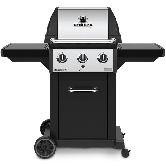 Broil King Monarch 320 Stainless Steel/Black 3-Burner Liquid Propane Gas Grill 834254