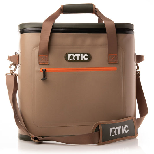 RTIC Outdoors Soft Pack Tan 40 Cans Insulated Personal Cooler 5334