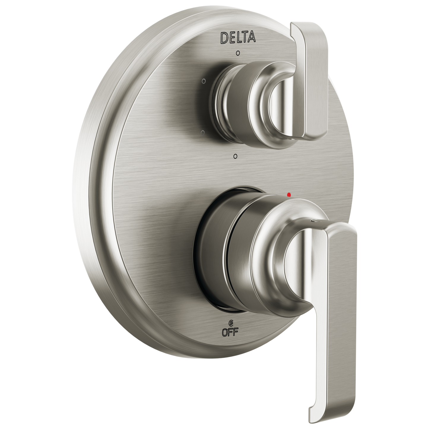 Delta Tetra Lumicoat Stainless 3.38-Inches Universal Bathtub/Shower Diverter 0.5-Inches -ID